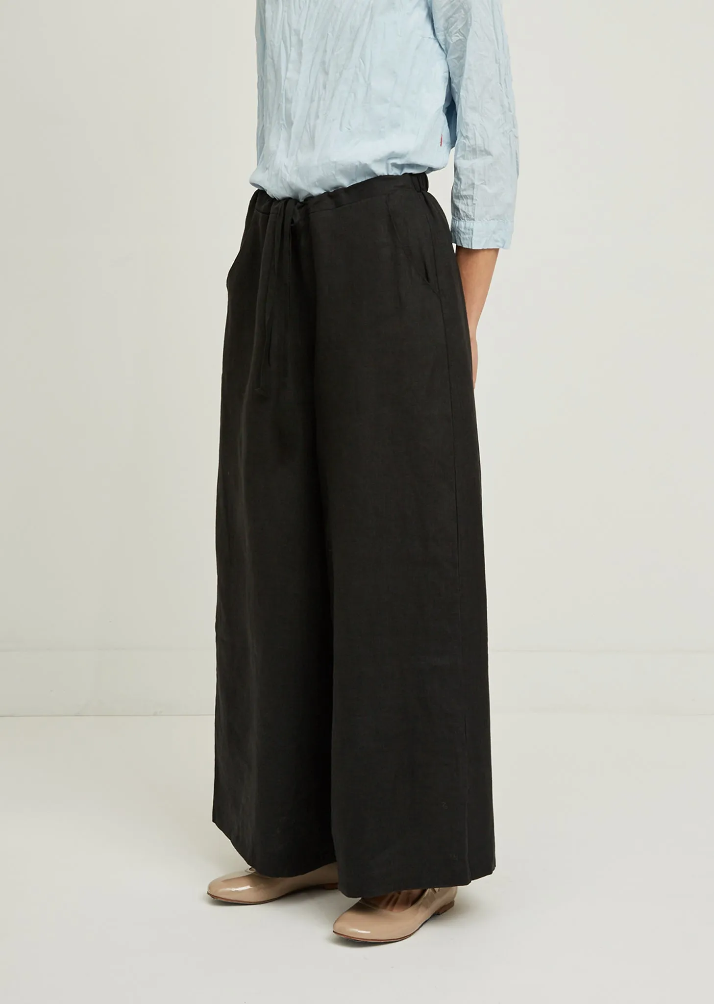 Maureen Wide Leg Linen Pants