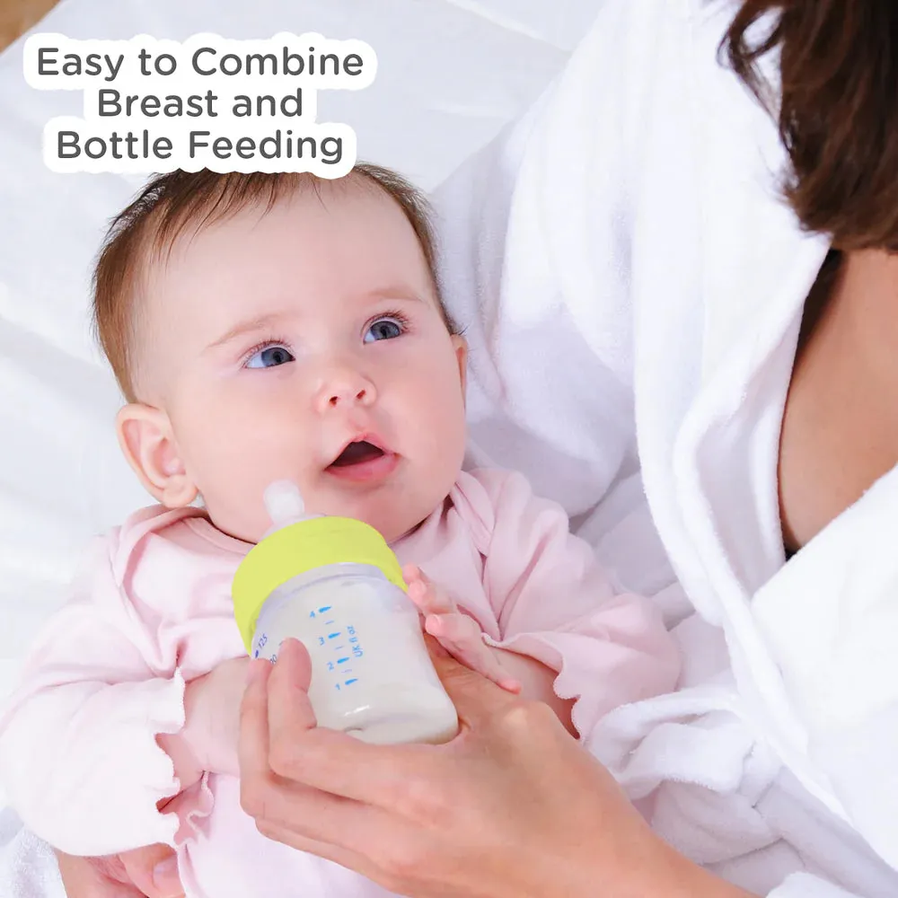 Mee Mee Premium Baby Glass Feeding Bottle (50 ml, Green)