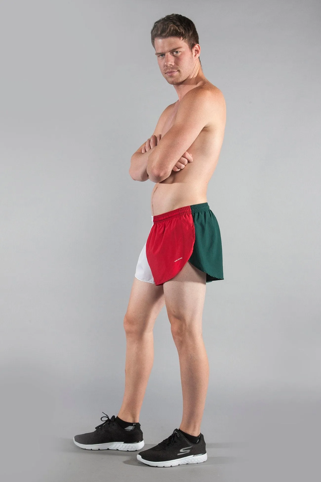 Men's 1" Elite Split Shorts- Mexico