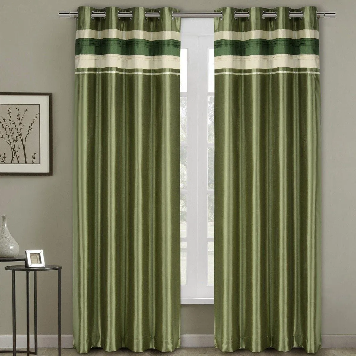 Milan Lined Blackout Curtains with Grommets Single Panel