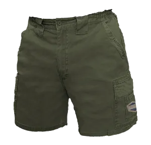 MILITARY OLIVE FLEX WARRIOR SHORTS