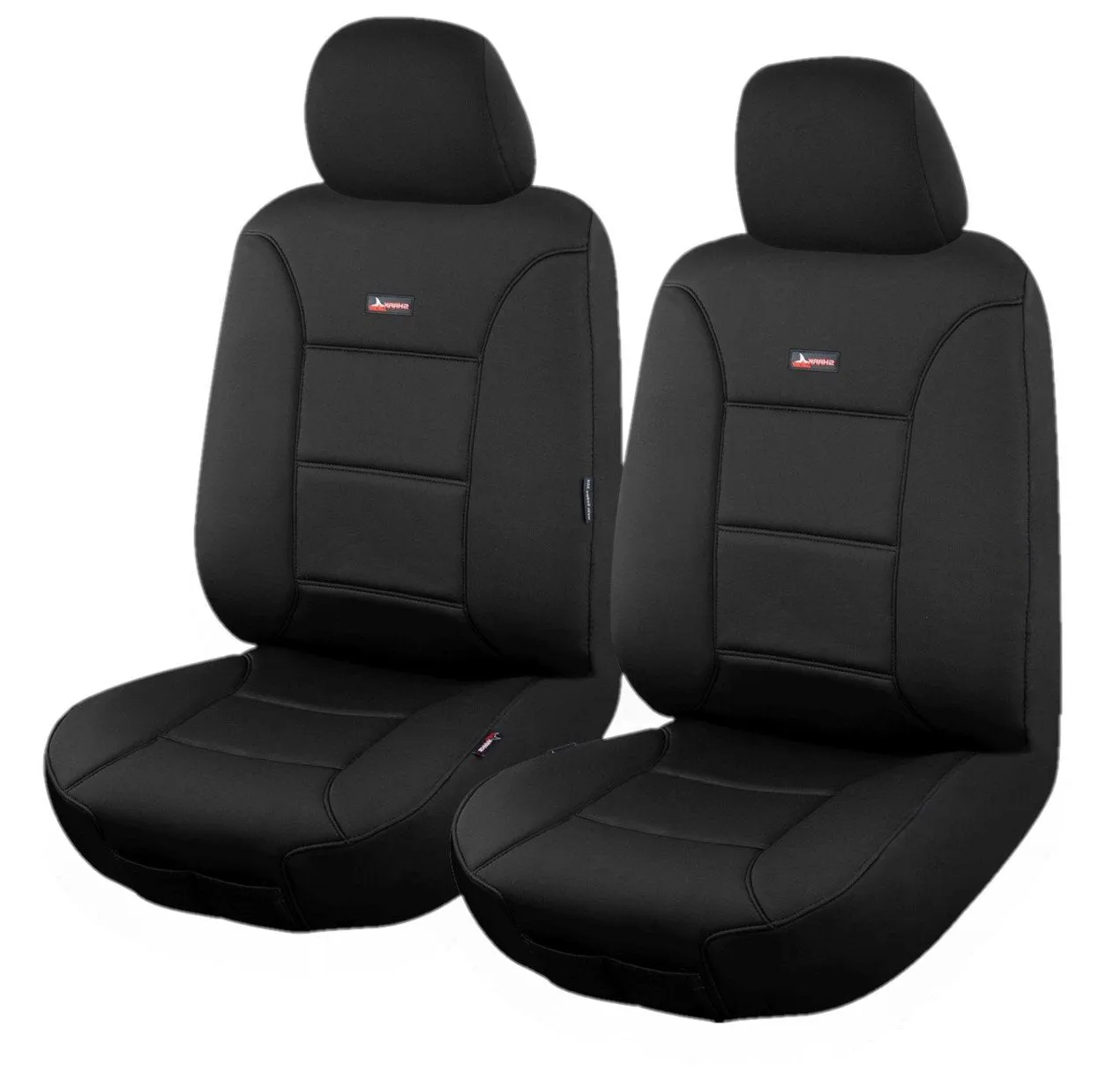 My Car Sharkskin Universal Front Seat Covers Size 30/35 Black Neoprene - SKNA3504