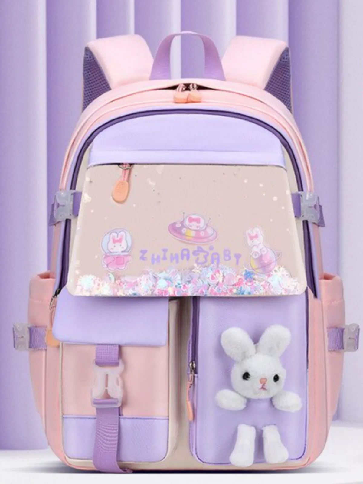 My School Bestie Pastel Bunny Backpack