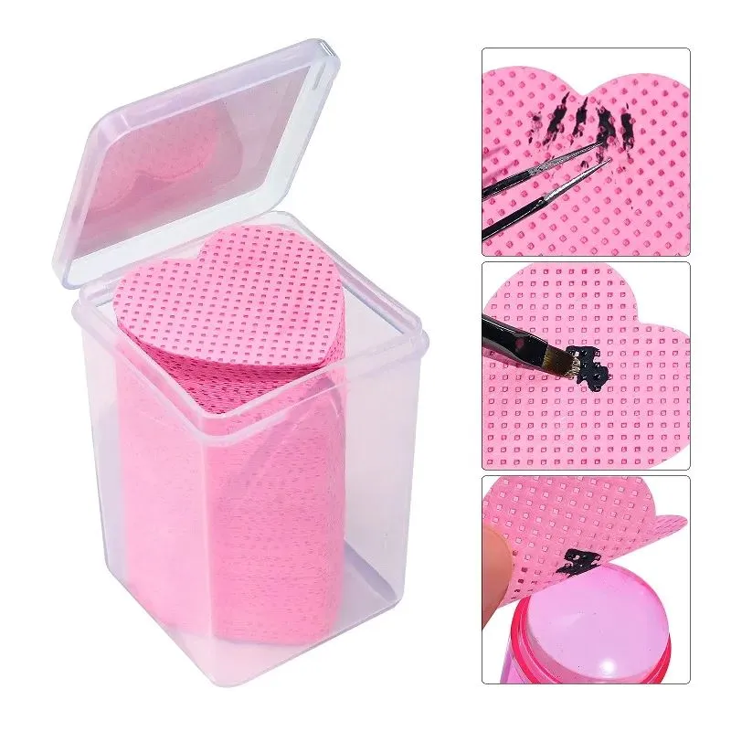 Nail Wipes Heart Shape 200pcs