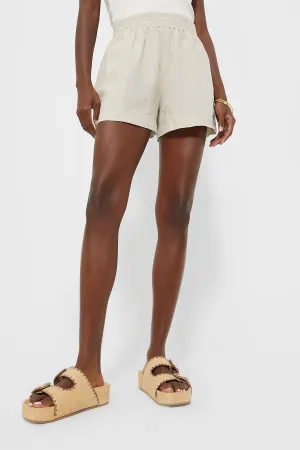 Natural Linen Elena Shorts