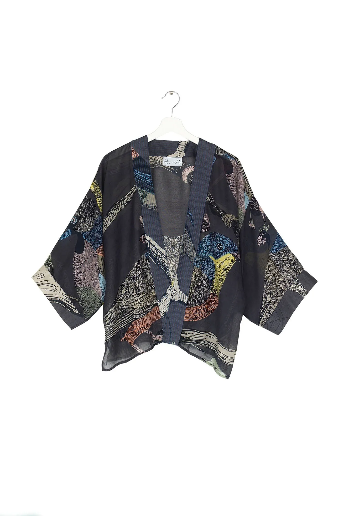 One Hundred Stars Bird Ink Kimono