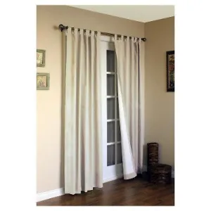 Open Box - 2pk 40"x63" Room Darkening Weathermate Tab Top Window Curtain Panels Khaki - Thermalogic