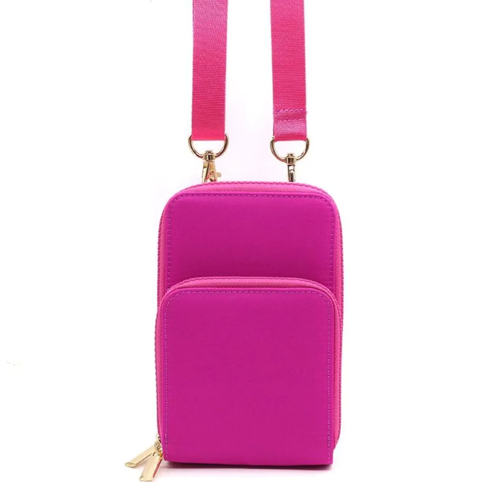 POM Recycled Nylon Bright Pink Phone Bag