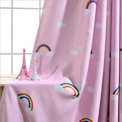 Rainbow Children Boys And Girls Bedroom Den Blackout Curtain Cloth