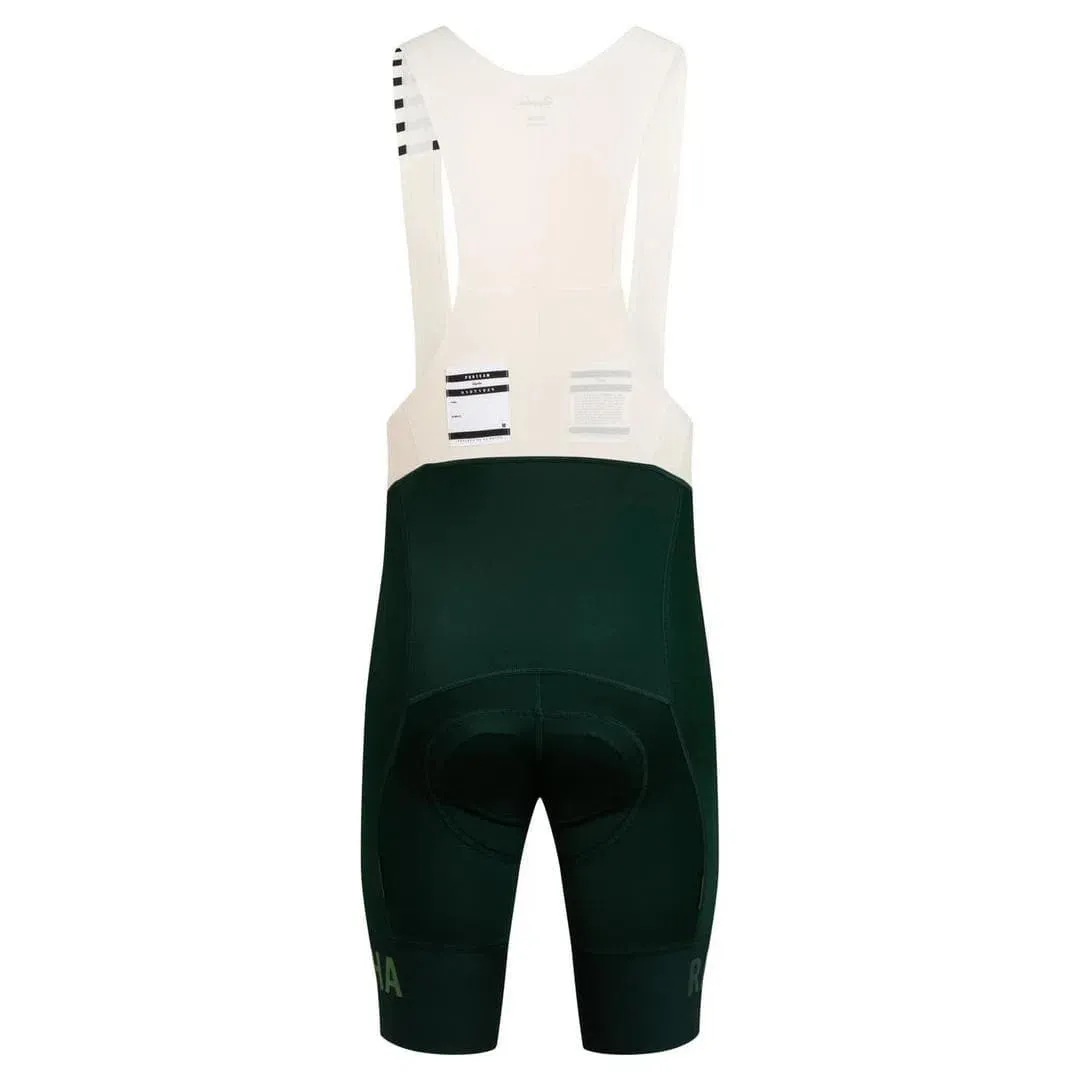 RAPHA Pro Team Bib Shorts II Regular - SBC Dark Green/Off-White