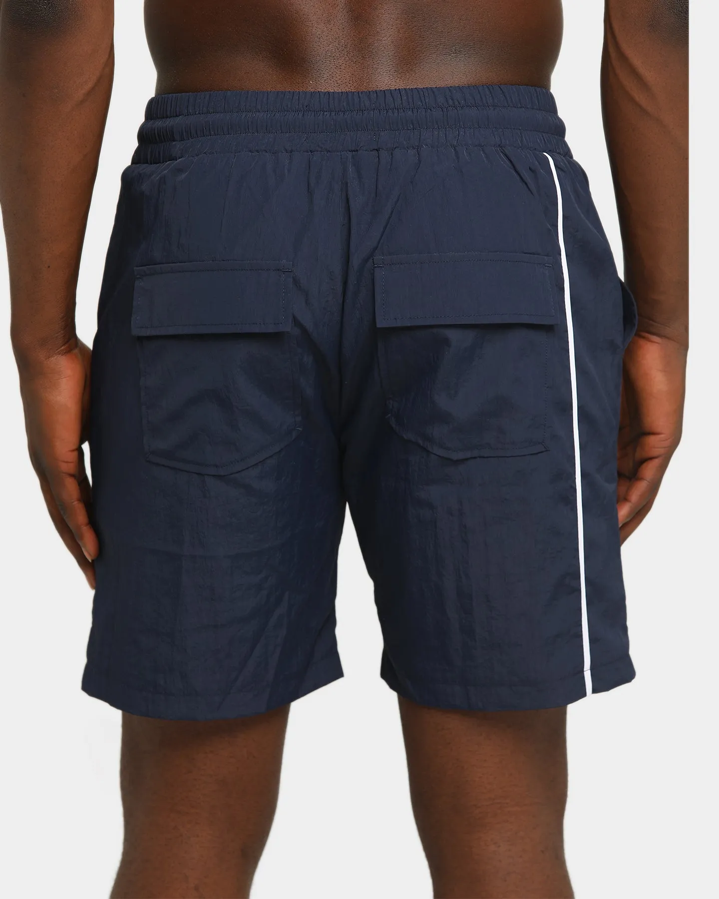 Saint Morta Era Track Shorts Navy/White