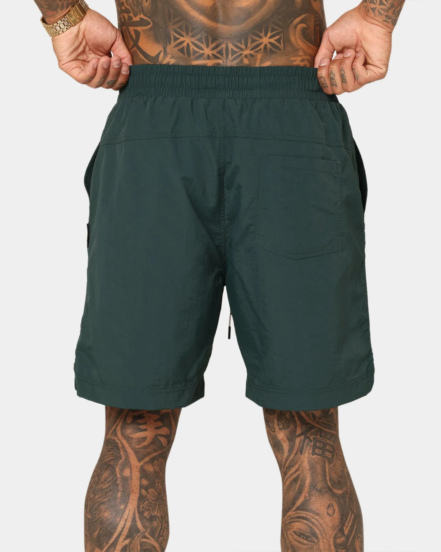 Saint Morta Scripted Beach Shorts Stadium Green