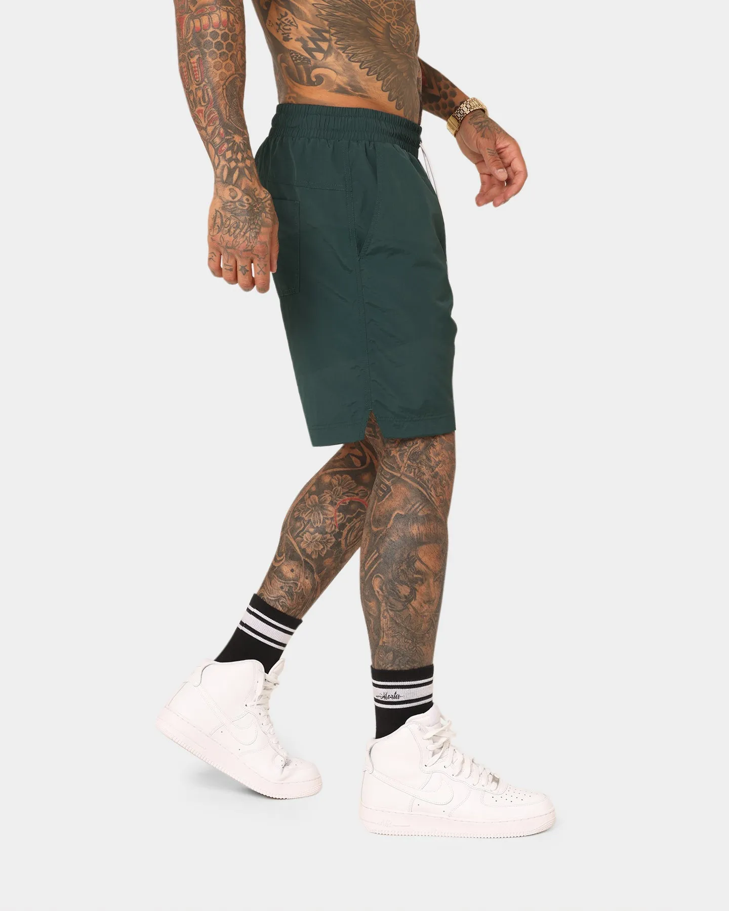 Saint Morta Scripted Beach Shorts Stadium Green