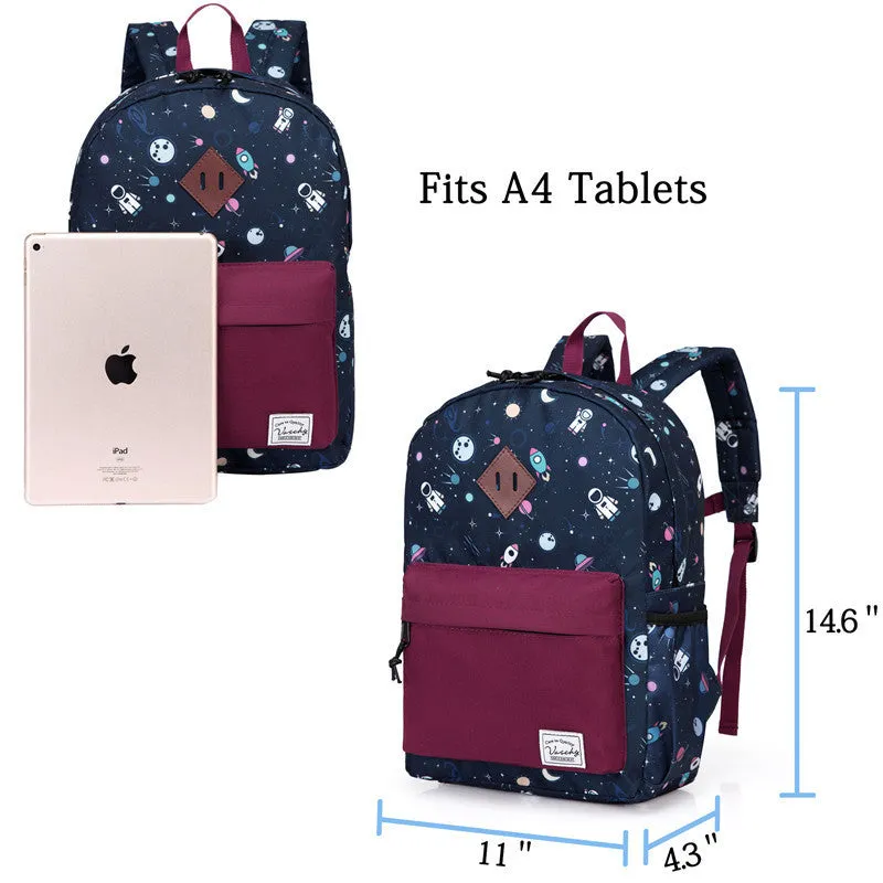 Spacious 15'' Lightweight Backpack for Kids