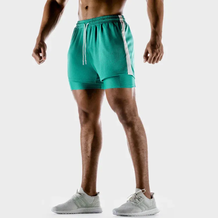 SQUATWOLF Men's Hybrid Performance 2 in 1 Shorts