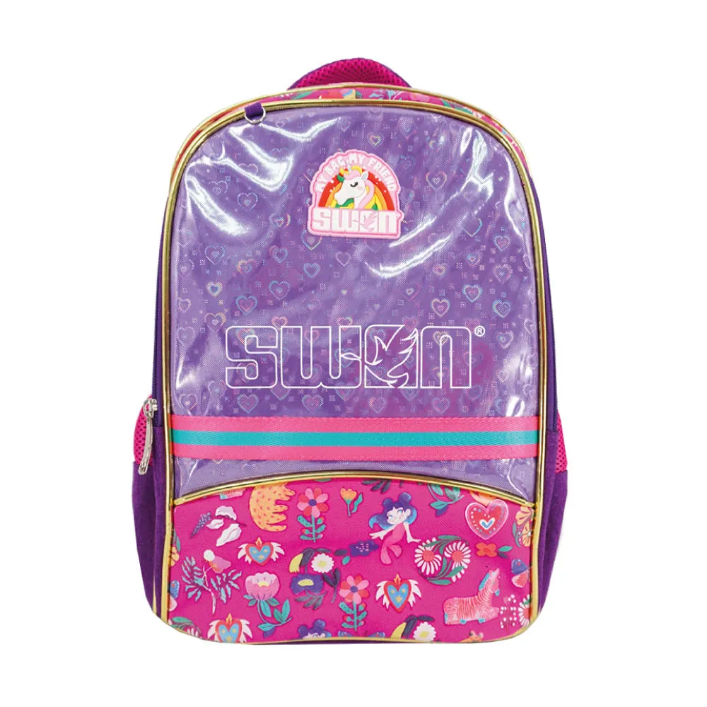 SWAN SMILE POP UP SCHOOL BAG (L)