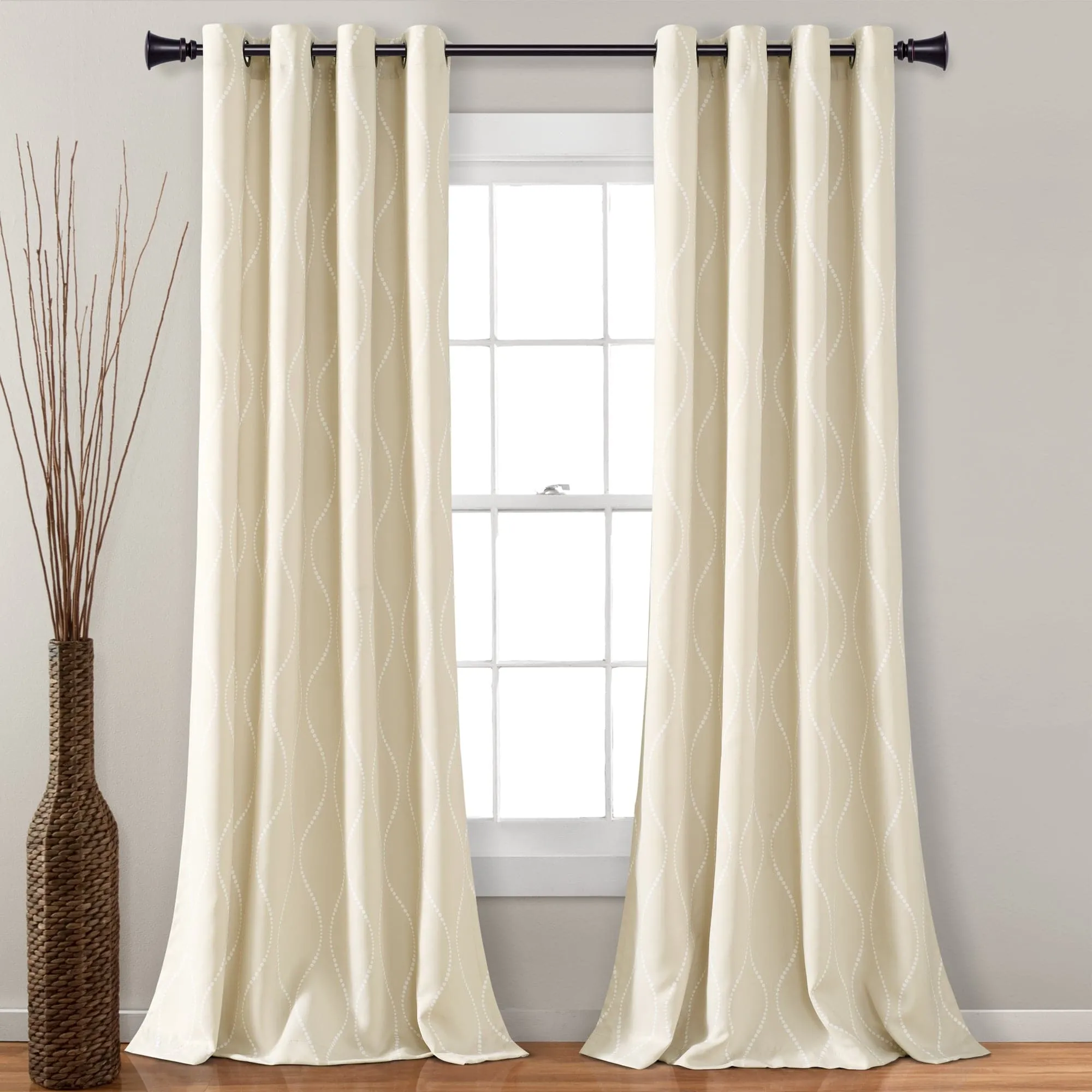 Swirl Light Filtering Window Curtains