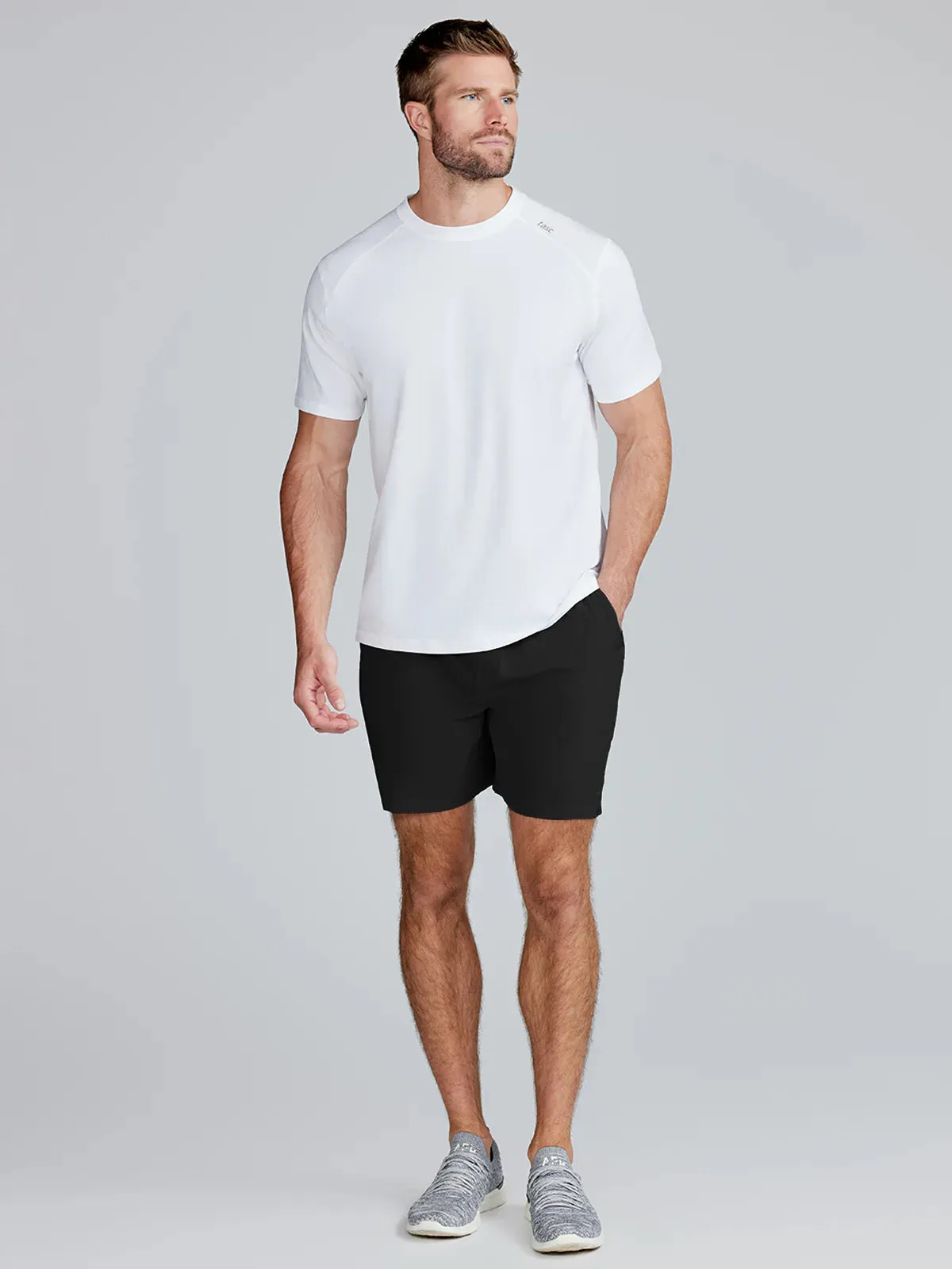 tasc Performance Men's Recess 7in Unlined Short in Black