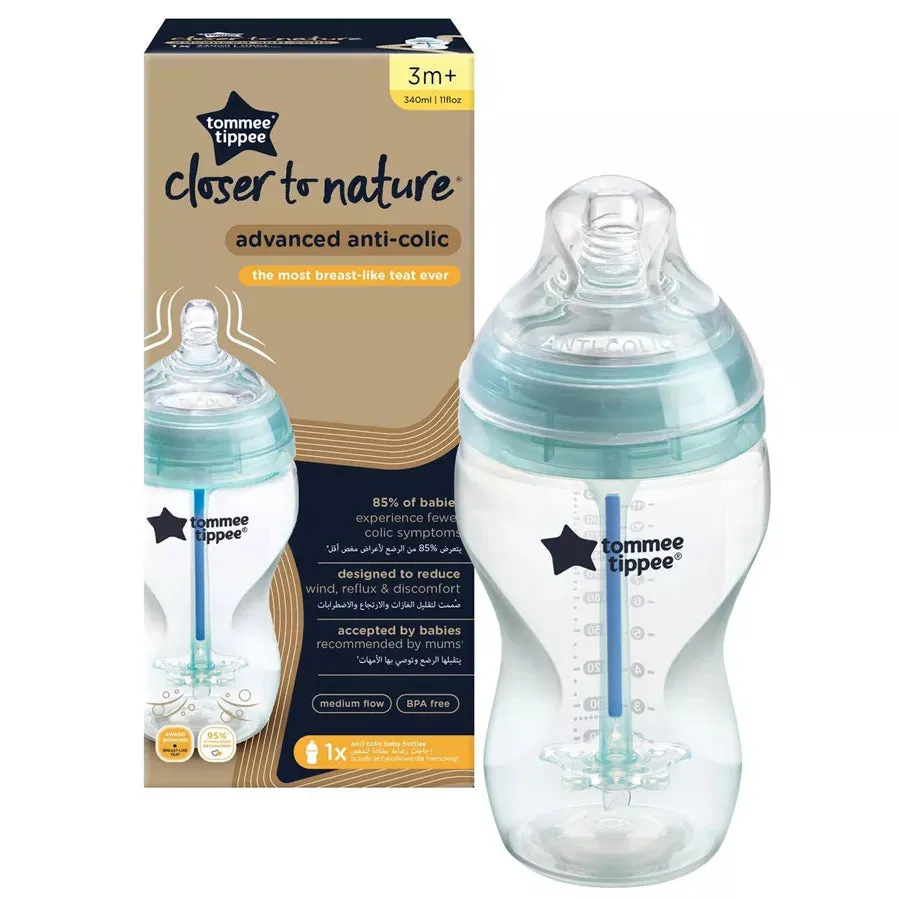 Tommee Tippee Advanced Anti Colic Feeding Bottle 340ml Pack of1 (Teal)