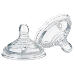 Tommee Tippee Closer to Nature Teats, Fast Flow x 2 (Clear)