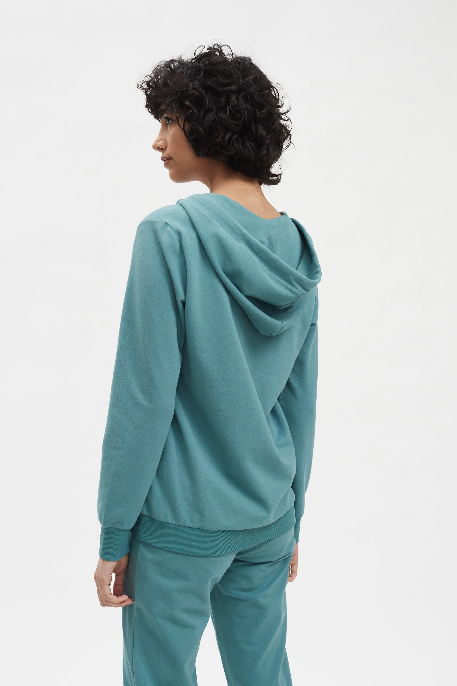 V-Neck Long Sleeve Hoodie