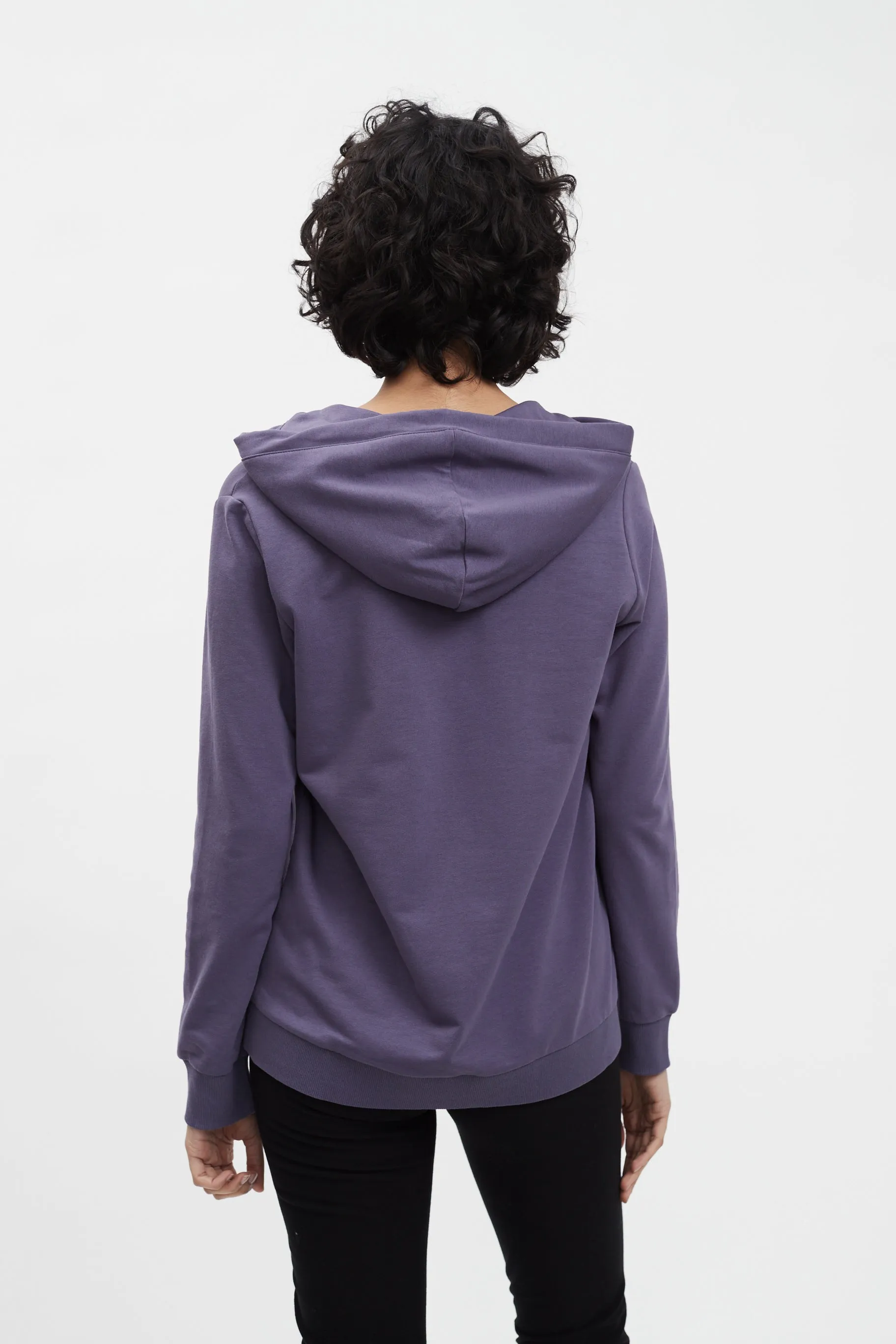 V-Neck Long Sleeve Hoodie