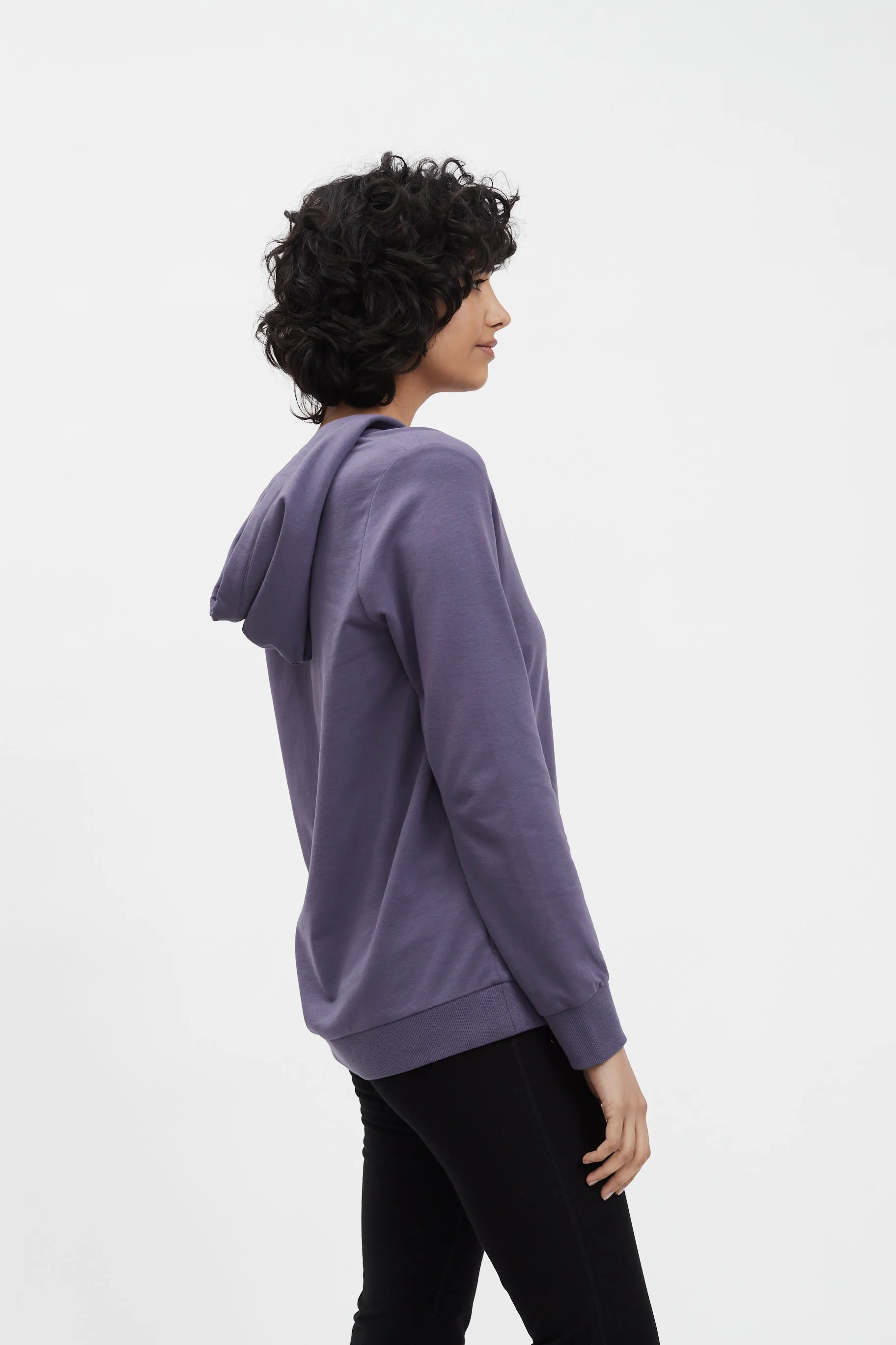 V-Neck Long Sleeve Hoodie