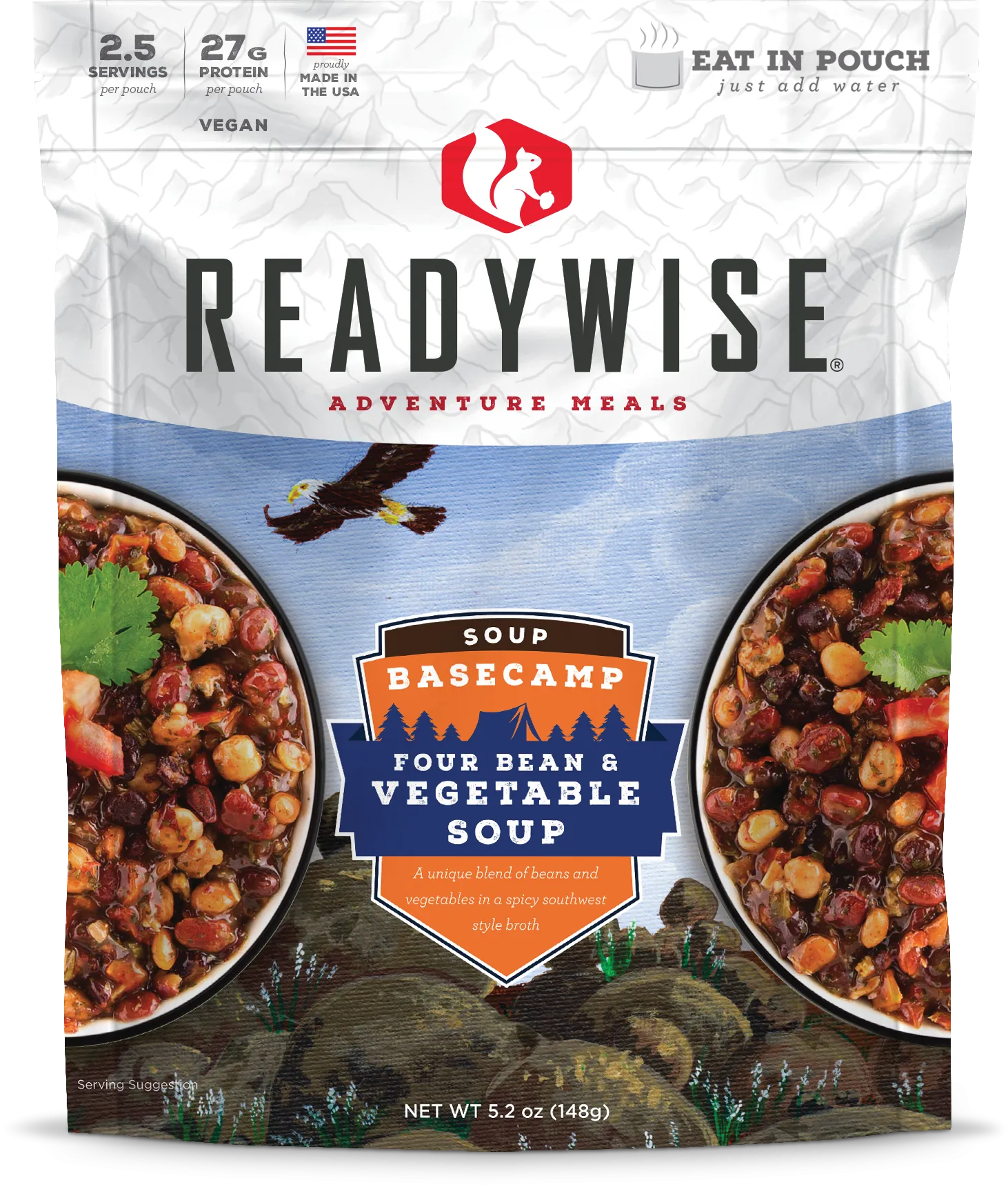 Value Pack Case of 6 Basecamp Four Bean & Vegetable Soup