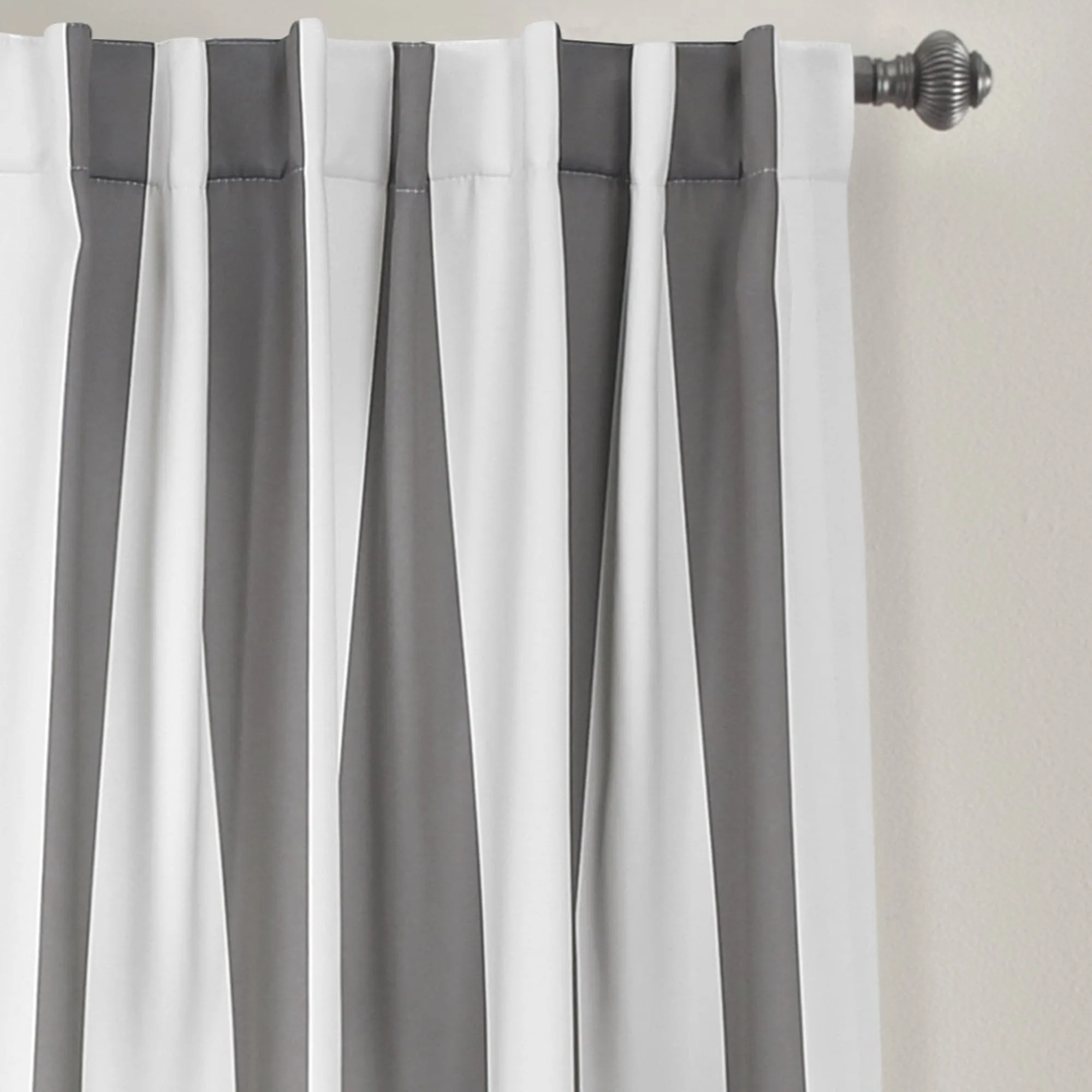 Wilbur Stripe Light Filtering Window Curtain Set